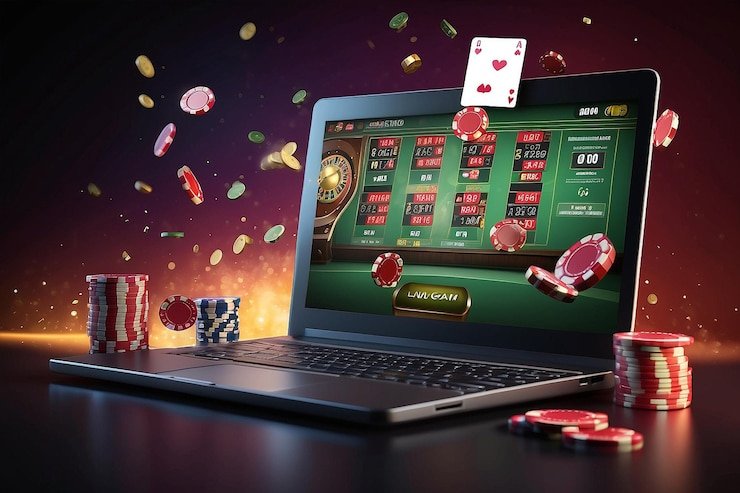 Tampilan grid permainan Big Bass Bonanza dengan simbol-simbol bertema memancing